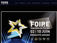 Tablet Screenshot of foire-de-picardie.com